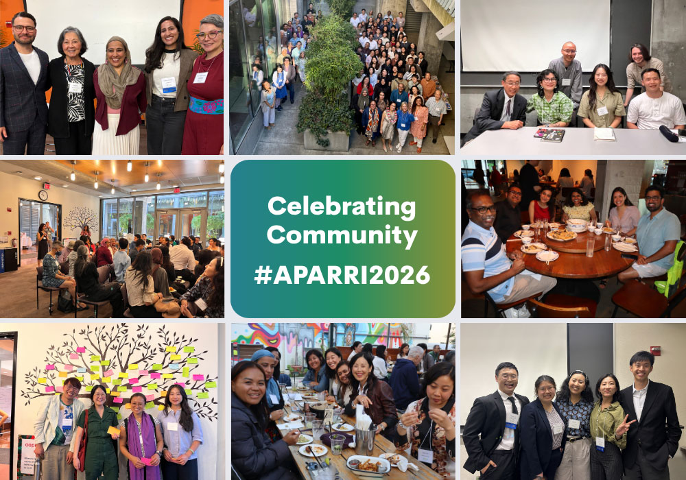 Montage of eight photos from APARRI 2026 with the header Celebrating Community